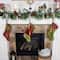 Village Lighting Mantel Garland & Stocking Hanger, 3ct.